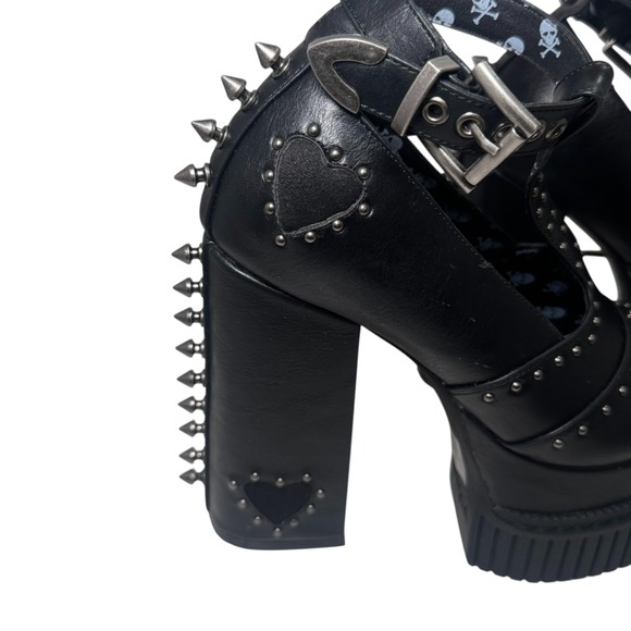 Lamoda she's so special SPIKED platform heels Dolls Kill Goth Edgy Sexy Size 8 - Picture 6 of 11